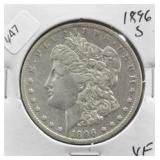 1896 S MORGAN DOLLAR VF KEY DATE