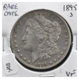1895 S MORGAN DOLLAR VERY RARE DATE