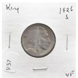 1926 S BUFFALO NICKEL VF KEY DATE