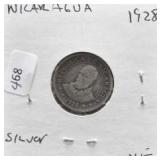 1928 NICARAGUA SILVER REAL VF