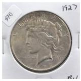 1927 PEACE DOLLAR AU