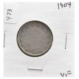1904 V NICKEL VF