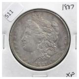 1887 MORGAN DOLLAR XF