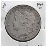 1901 O MORGAN DOLLAR VG