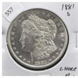 1881 S MORGAN DOLLAR CHOICE BU
