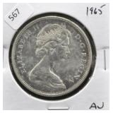 1965 CANADA SILVER DOLLAR CHOICE BU
