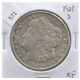 1921 S MORGAN DOLLAR XF