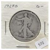 1928 S WALKING HALF DOLLAR G