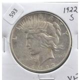 1922 S PEACE DOLLAR