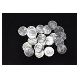ROLL OF 20 SILVER EAGLES - MIXED YEARS