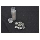 ROLL OF 50 - 1/10 OZ. SILVER ROUNDS - 5 OZ.