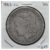 1883-CC MORGAN SILVER DOLLAR