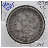 1878-CC MORGAN SILVER DOLLAR