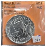 2014 GREAT BRITAIN 2 POUND COIN