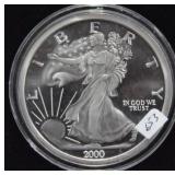 2000 - 5 TROY OZ. SILVER ROUND
