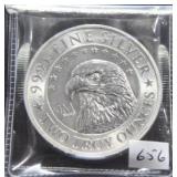 JM BULLION 2 TROY OZ. SILVER ROUND