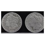 1900 AND 1878 MORGAN SILVER DOLLARS - 2 TIMES BID