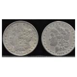 1878 AND 1885 MORGAN SILVER DOLLARS - 2 TIMES BID