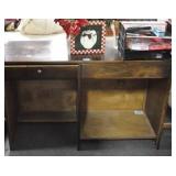 COMPUTER DESK WITH OFFICE SUPPLIES, ETC.