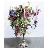 SILVER PLATE 4 ARM CANDLEABRA/CENTERPIECE