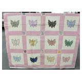 HAND MADE BUTTERFLY QUILT