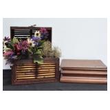 WOODEN STORAGE BOX AND DECORATIVE WOOD BOX