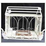 WROUGHT IRON TERRERIUM WITH GLASS