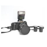 CANON T-50 35MM CAMERA, 35-105MM ZOOM LENS