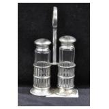 WATSON CO. STERLING SILVER SALT & PEPPER CADDY & L