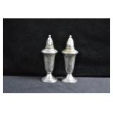 EMPIRE STERLING SILVER SALT & PEPPER SHAKERS - 4 3