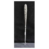 VINTAGE SILVER PLATE BUTTON HOOK