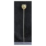 ANTIQUE BRASS SIGNET HAT PIN