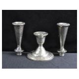 INTERNATIONAL STERLING "COURTSHIP" 3 1/2" CANDLEST