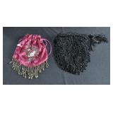 2 VINTAGE BEADED PURSES