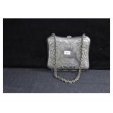 VICTORIAN METAL COIN PURSE - 3 SECTION