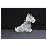 CZECHOSLAVAKIA GLASS SCOTTIE DOG INK WELL