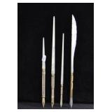 4 PENS WITH MOTHER OF PEARL HANDLES