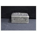 NETHERLANDS HALL MARKED STERLING BOX WITH WOODEN I
