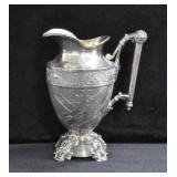 SIMPSON, HALL & MILLER SILVER PLATE CREAM PITCHER