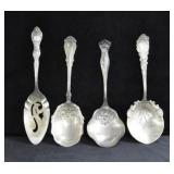 4 ROGERS SILVER PLATE SERVING UTENSILS