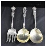 3 ROGERS SILVER PLATE SERVING UTENSILS