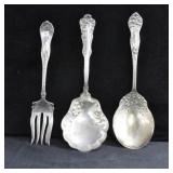 2 ROGERS AND 1 STRATFORD CO. SILVER PLATE UTENSILS