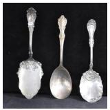 3 ROGERS SILVER PLATE SERVING UTENSILS