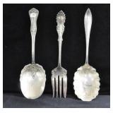 2 ROGERS AND 1 FORBES SILVER CO. SILVER PLATE SERV