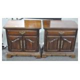 ONE DRAWER, DOUBLE DOOR NIGHT STAND - 2 TIMES BID