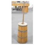CEDAR BUTTER CHURN WITH LID AND DASHER