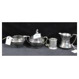 FORBES SILVER PLATE CREAM & SUGAR, FORBES SILVER P