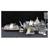 SILVER PLATE TABLE WARE: ROGERS, FALSTAFF,