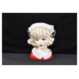 REPRODUCTION HEAD VASE - CHRISTMAS