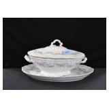 BAVARIA CHINA SOUP TUREEN WITH LID AND UNDERPLATE